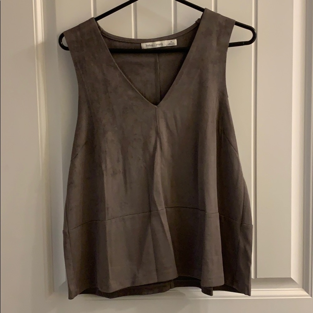 Suede tank top